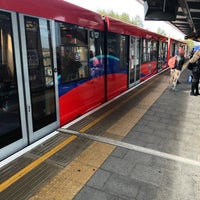 Photo taken at Westferry DLR Station by Yauhen S. on 10/7/2019