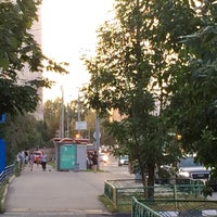 Photo taken at Остановка «3-й Митинский переулок» by Sergey A on 8/20/2014