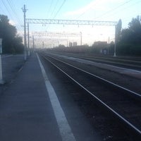 Photo taken at Ж/Д станция Ельшанка by Svetlana T. on 5/28/2013
