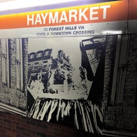 Photo taken at MBTA Haymarket Station by Brian K. on 1/19/2013