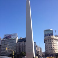 Photo taken at Obelisco - Plaza de la República by Dani M. on 5/16/2013