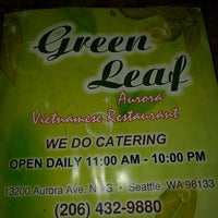 Photo taken at Green Leaf Vietnamese Restaurant by Hugh L. on 4/14/2017