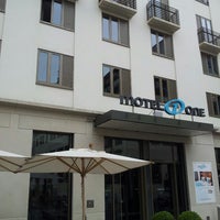 Photo taken at Motel One Nikolaikirche by Jeannette W. on 5/27/2013