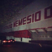 Photo taken at Estadio Nemesio Diez (La Bombonera) by Mariana B. on 8/16/2013