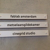 Photo taken at Fablab Amsterdam (Waag Society) by Jenn L. on 12/19/2013