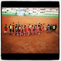 Photo taken at Lapangan Bola VIJ (Voetbalbond Indonesish Jakarta) by Franky B. on 10/30/2012