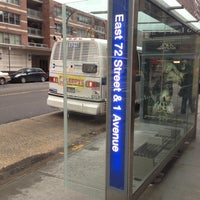 Photo taken at MTA Bus - E 72 St &amp;amp; 1 Av (M72) by Marc F. on 2/28/2013