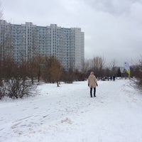 Photo taken at Парк на Крылатской улице by Анастасия О. on 12/23/2017