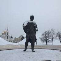 Photo taken at Памятник Юрию Долгорукому by Анастасия О. on 12/22/2018