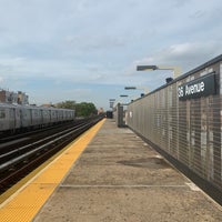 Photo taken at MTA Subway - 36th Ave (N/W) by Victoria S. on 5/10/2019