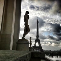 Photo taken at Place du Trocadéro by Dimitri S. on 4/18/2013