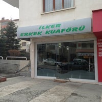 Photo taken at İlker Erkek Kuaförü by Selim A. on 1/18/2013