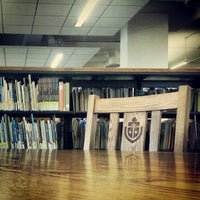Photo taken at St. John&amp;#39;s University Library by Gabriela A. on 12/8/2012