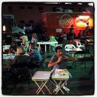 Photo taken at North Hollywood Friday Food Trucks (aka NoHo Dine Out Friday Nights) by Sweet W. on 10/6/2012