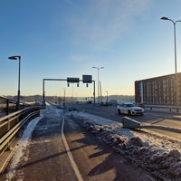 Photo taken at Kulosaaren silta by Pekka on 1/21/2023