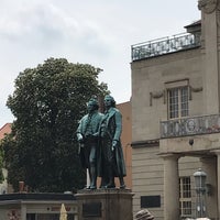Photo taken at Goethe-Schiller-Denkmal by Matthias D. on 5/25/2019