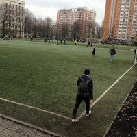 Photo taken at Футбольное поле ЛФЛ by Кирюха Х. on 11/4/2012
