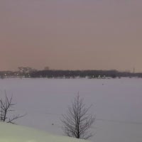 Photo taken at Парк «Борисовские пруды» by Andrew H. on 1/29/2022
