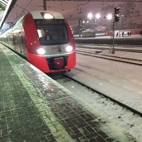 Photo taken at Поезд № 737/738 «Ласточка» (Москва – Курск) by Evgeniya on 12/12/2014
