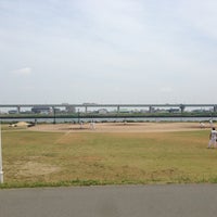 Photo taken at 小松川運動グランド 野球場29面 by 東 on 6/9/2013