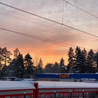 Photo taken at Ж/Д станция Всеволожская by Sweet H. on 12/27/2021
