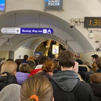 Photo taken at metro Petrogradskaya by Sweet H. on 12/17/2021
