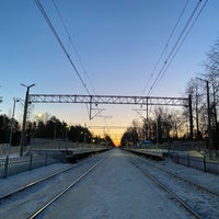 Photo taken at Komarovo railway station by Sweet H. on 1/18/2022