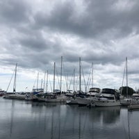 Photo taken at Cobourg Beach by Ross S. on 9/8/2019
