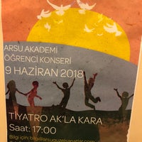 Photo taken at Tiyatro Ak&amp;#39;la Kara by Ebru T. on 6/9/2018