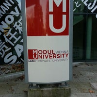 Photo taken at MODUL University Vienna by Elçin Y. on 11/8/2013