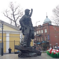 Photo taken at Памятник пожарным и спасателям by Konstantin F. on 4/29/2015