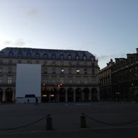Photo taken at Place du Palais Royal by Mike on 4/19/2013