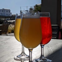 Photo taken at Ftelos Brewery Santorini by redge c. on 11/5/2022