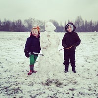 Photo taken at Tooting Bec Triangle Playspace by Sue J. on 1/19/2013