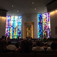 Photo taken at University Synagogue by Christina B. on 4/28/2014