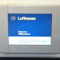 Photo taken at Lufthansa Flight LH 505 by Rogerio R. B. on 2/19/2013