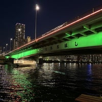 Photo taken at Tsukuda-Ohashi Bridge by けにえる 隅. on 3/15/2024
