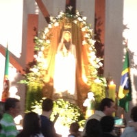 Photo taken at Igreja Nossa Senhora de Fátima by Weslaine F. on 5/13/2013