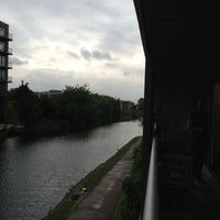 Photo taken at Johnson&amp;#39;s Lock (Regents Canal) by Mark C. on 6/30/2013