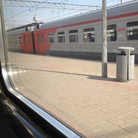 Photo taken at Kursky Rail Terminal by Valentina K. on 5/13/2013
