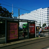 Photo taken at H Mollstraße / Otto-Braun-Straße by Marco T. on 5/18/2017