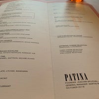 Das Foto wurde bei Patina Restaurant von Kelly H. am 11/4/2018 aufgenommen