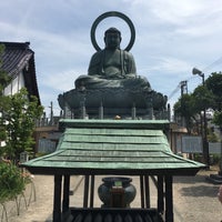 Photo taken at Takaoka Great Buddha by Jagar M. on 6/11/2016