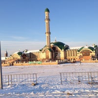 Photo taken at Мечеть имени первого муфтия Чеченской Республики Арсанукаева Магомед-Башир хаджи by 🚲Evgeny V. on 1/9/2015