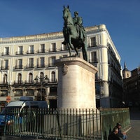 Photo taken at Puerta del Sol by Vladimir F. on 4/16/2013