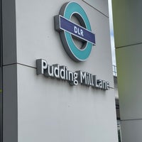 Photo taken at Pudding Mill Lane DLR Station by Jon C. on 7/23/2023