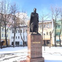 Photo taken at Памятник князю Святославу Игоревичу by Michael T. on 3/20/2016