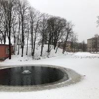 Photo taken at Озеро в Лопатинском саду (с мостом) by Michael T. on 2/3/2019