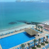 Photo taken at Oceanic Khorfakkan Resort &amp;amp; Spa by Man city on 5/9/2013