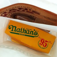 Photo taken at Nathan&amp;#39;s Famous by Dmitry N. on 7/30/2013